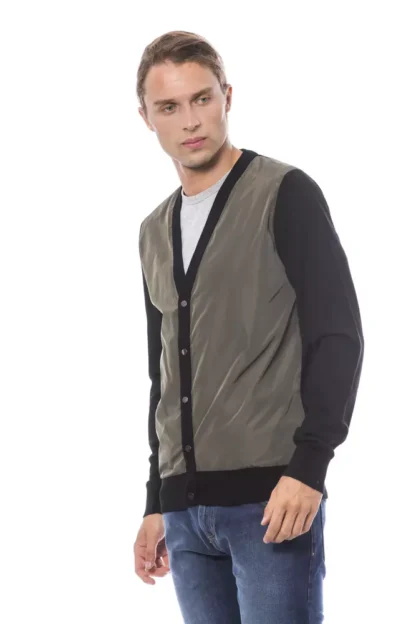 Verri - Multicolor Wool Men Cardigan