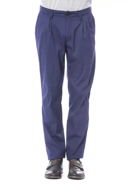 Verri - Blue Cotton Men's Chino Pants