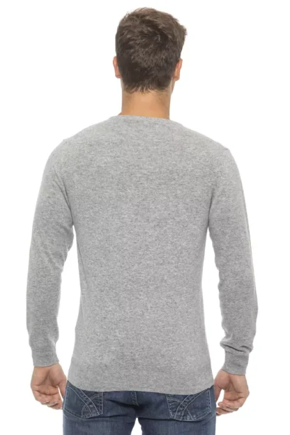 Conte of Florence - Silver Wool Men's Sweater