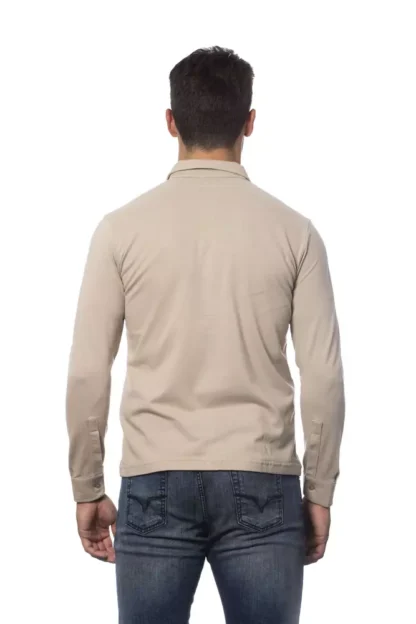 Verri - Beige Cotton Men Shirt