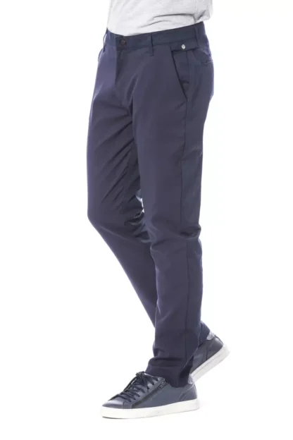 Verri - Blue Polyester Men Pant