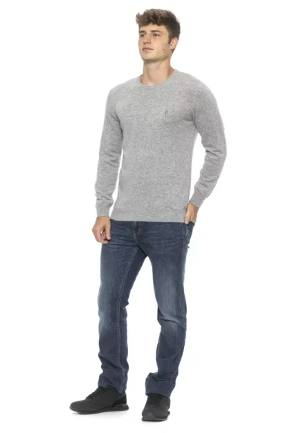 Conte of Florence - Silver Wool Men's Sweater