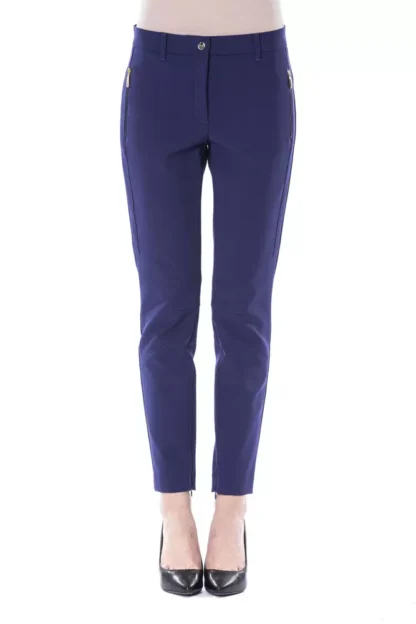 BYBLOS - Blue Polyester Women Pants