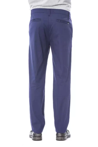 Verri - Blue Cotton Men's Chino Pants