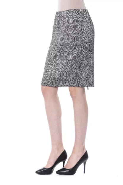 BYBLOS - Black Wool Women Skirt