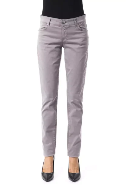 BYBLOS - Gray Cotton Women Pants