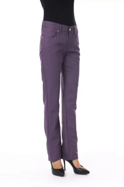 BYBLOS - Purple Cotton Women Pants