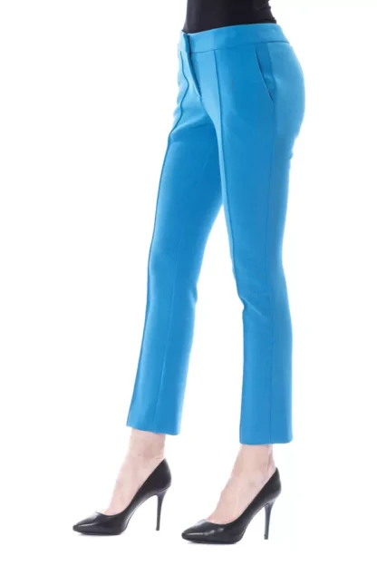 BYBLOS - Light Blue Polyester Women Pants