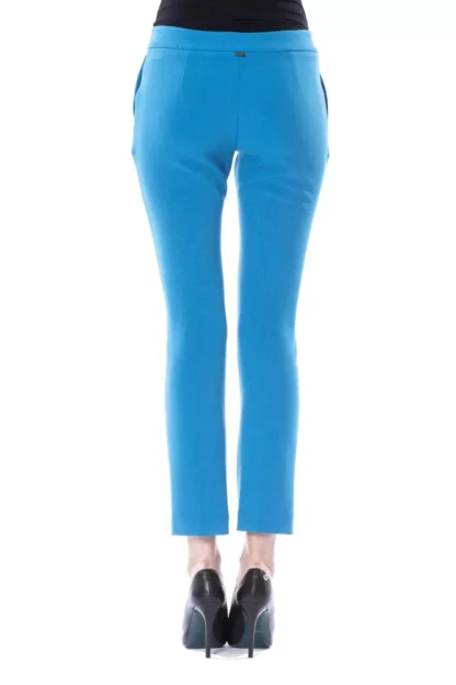 BYBLOS - Light Blue Polyester Women Pants