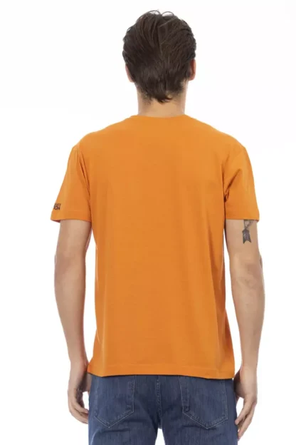 Trussardi Action - Orange Cotton Men T-Shirt