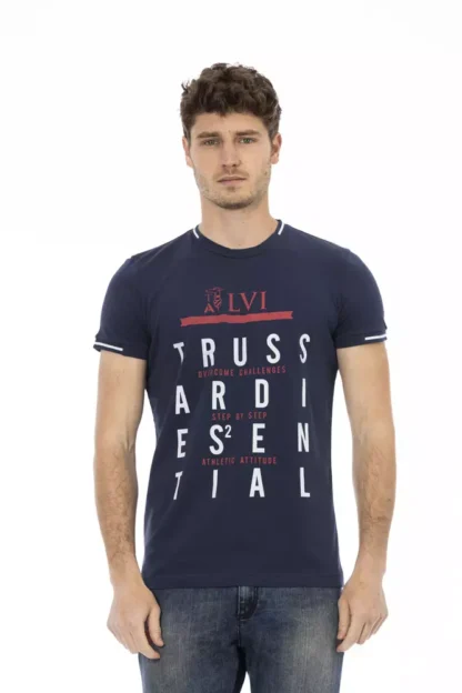 Trussardi Action - Blue Cotton Men T-Shirt