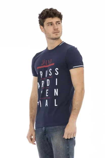 Trussardi Action - Blue Cotton Men T-Shirt