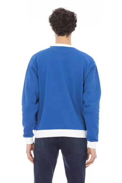 Baldinini Trend - Blue Cotton Men Sweater