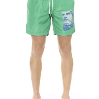 Bikkembergs - Red Polyester Men Swim Short