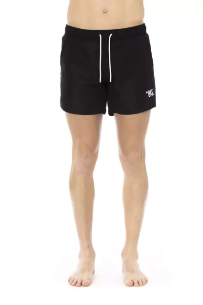 Bikkembergs - Black Polyester Men Swim Short