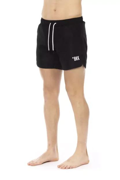 Bikkembergs - Black Polyester Men Swim Short