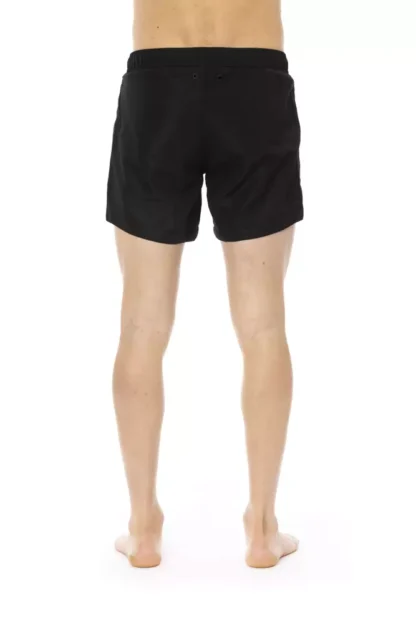 Bikkembergs - Black Polyester Men Swim Short