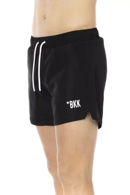 Bikkembergs - Black Polyester Men Swim Short