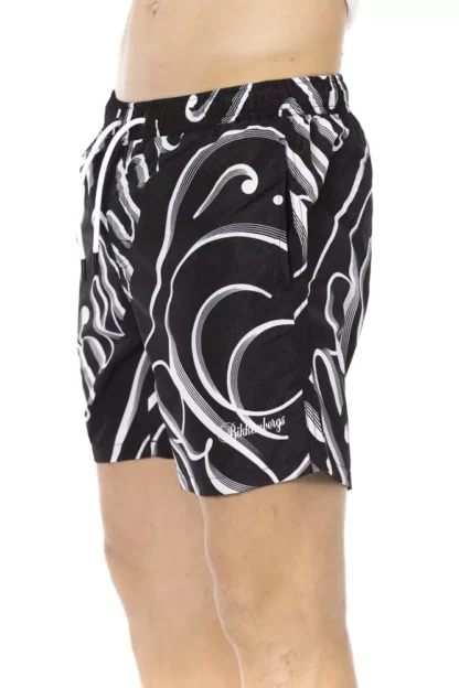 Bikkembergs - Black Polyester Men Swim Short