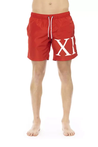 Bikkembergs - Red Polyester Men Swim Short