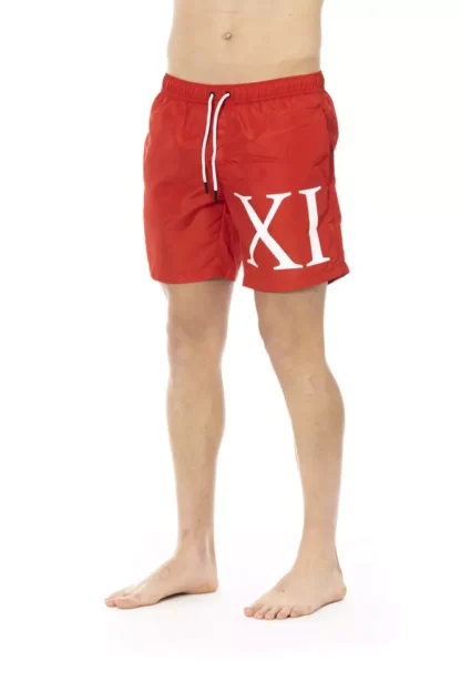 Bikkembergs - Red Polyester Men Swim Short