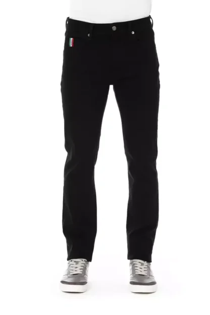 Baldinini Trend - Black Cotton Men Jeans