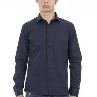 Baldinini Trend - Gray Cotton Men Shirt