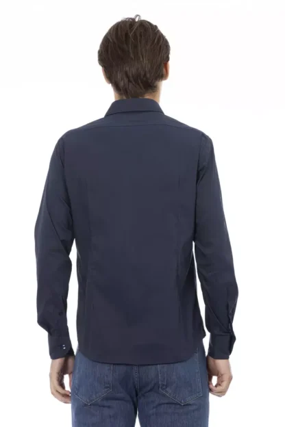 Baldinini Trend - Blue Cotton Men Shirt