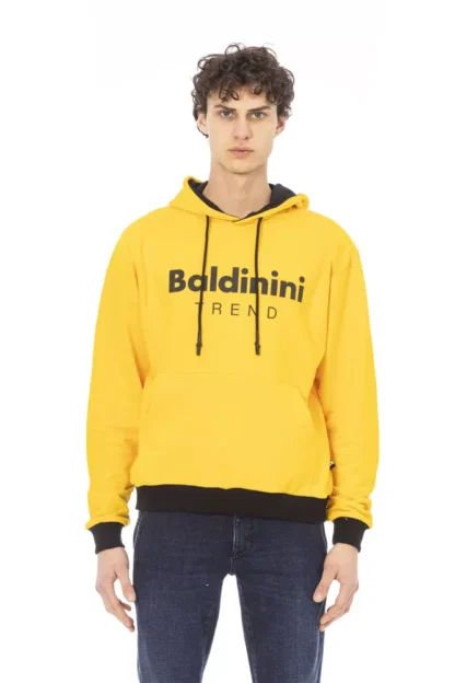 Baldinini Trend - Yellow Cotton Men Hoodie