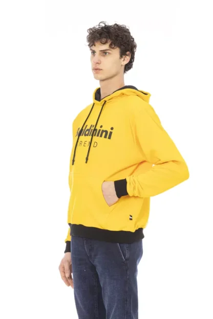 Baldinini Trend - Yellow Cotton Men Hoodie