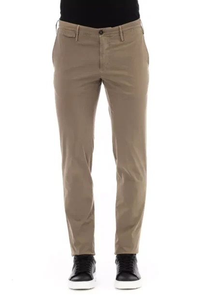 PT Torino - Beige Cotton Men Trouser