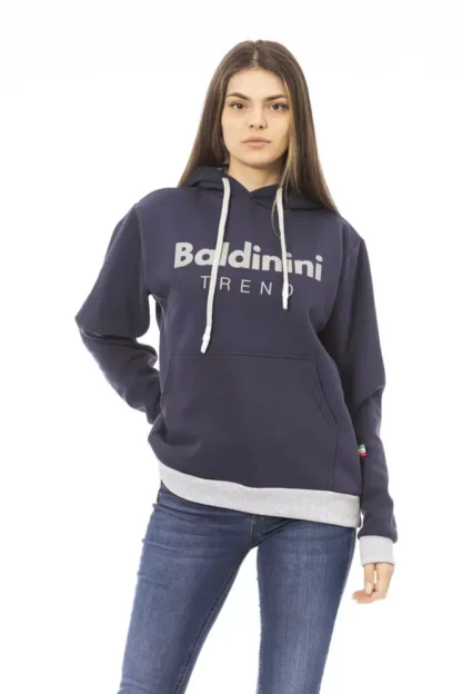 Baldinini Trend - Blue Cotton Women Hoodie