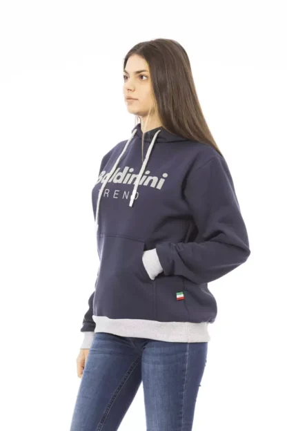 Baldinini Trend - Blue Cotton Women Hoodie