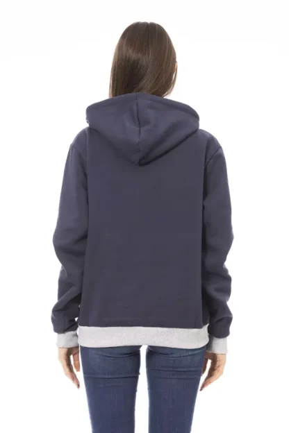 Baldinini Trend - Blue Cotton Women Hoodie