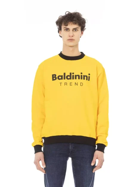 Baldinini Trend - Yellow Cotton Men Sweater