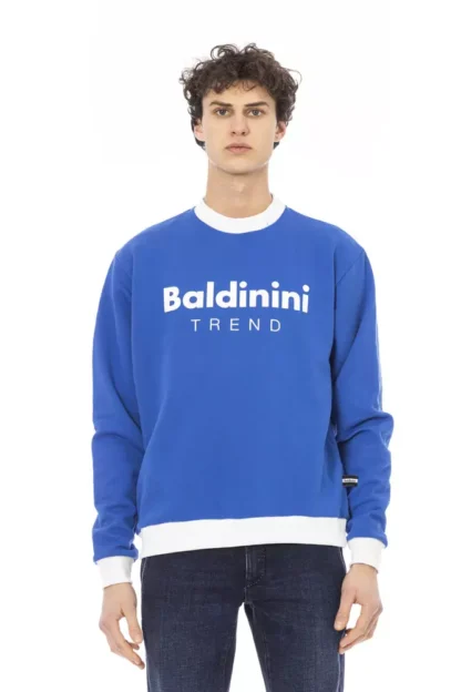 Baldinini Trend - Blue Cotton Men Sweater