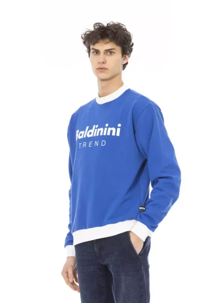 Baldinini Trend - Blue Cotton Men Sweater