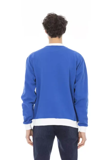 Baldinini Trend - Blue Cotton Men Sweater