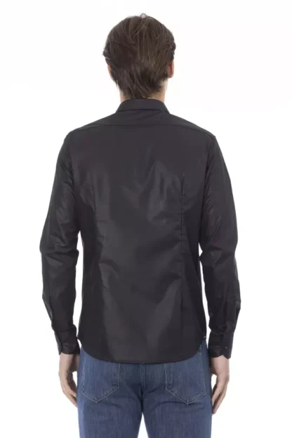 Baldinini Trend - Black Polyester Men Shirt