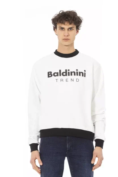 Baldinini Trend - White Cotton Men Sweater