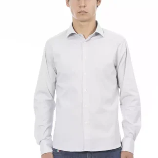 Baldinini Trend - Elegant White Slim Fit Italian Shirt