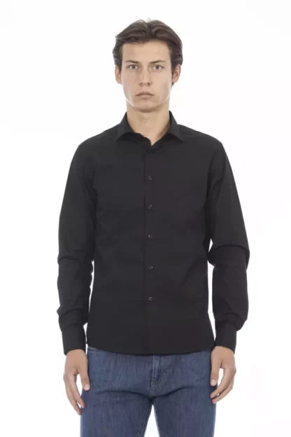 Baldinini Trend - Black Cotton Men Shirt