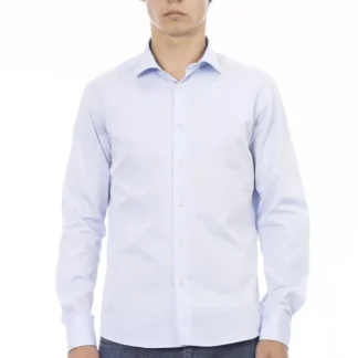 Baldinini Trend - Gray Cotton Men Shirt