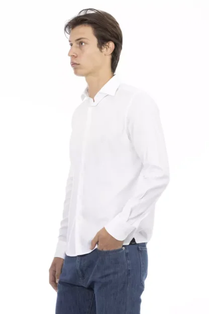 Baldinini Trend - White Cotton Men Shirt