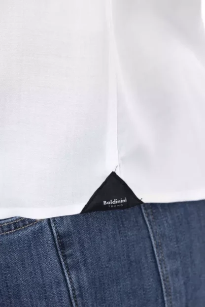 Baldinini Trend - White Cotton Men Shirt