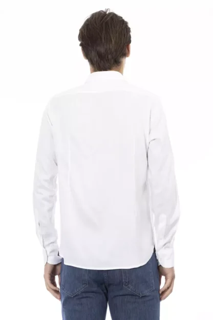 Baldinini Trend - White Cotton Men Shirt