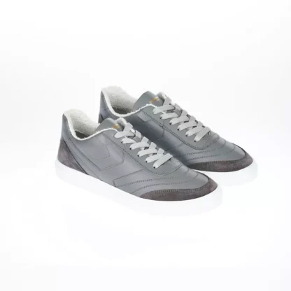 Pantofola D'Oro - Two-Tone Leather Sneakers with Logo Accent