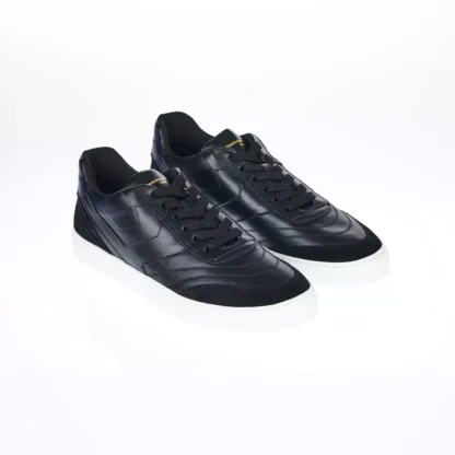 Pantofola D'Oro - Sleek Black Monocolor Leather Sneakers