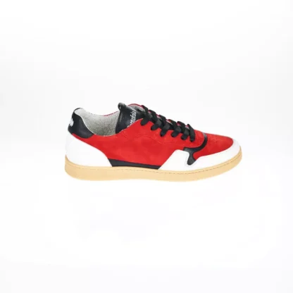 Pantofola D'Oro - Tricolor Leather Sneaker with Contrast Sole