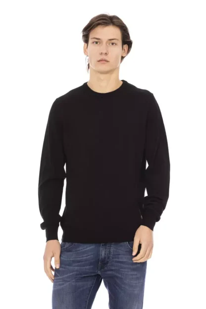 Baldinini Trend - Black Fabric Men Sweater